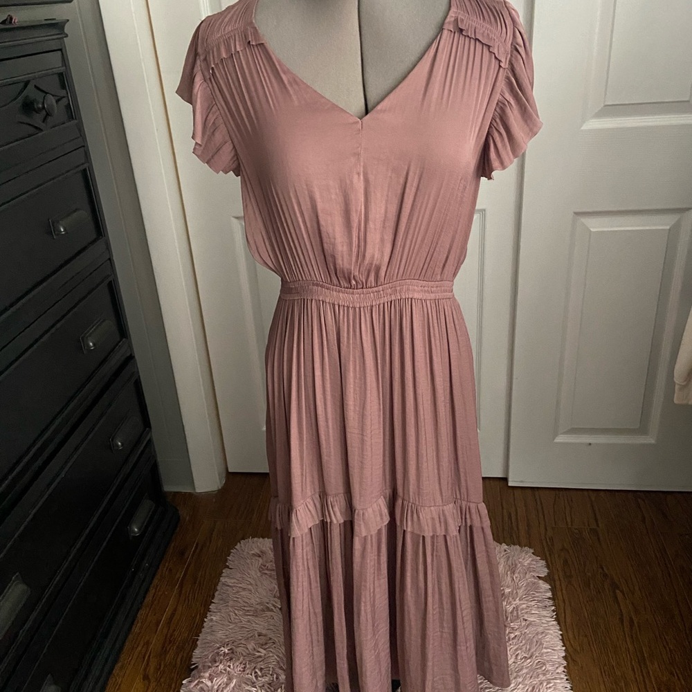Simply Vera Vera Wang Dusty Rose Midi Dress